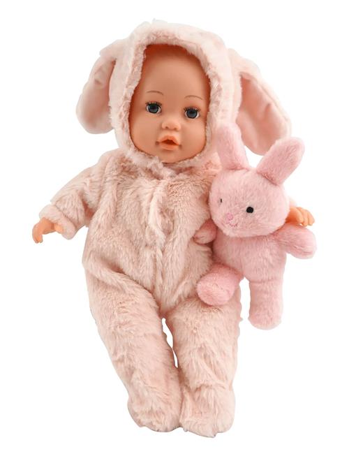 Happy Friend Luna Doll 35Cm With Animal Costume Happy Friend Pink