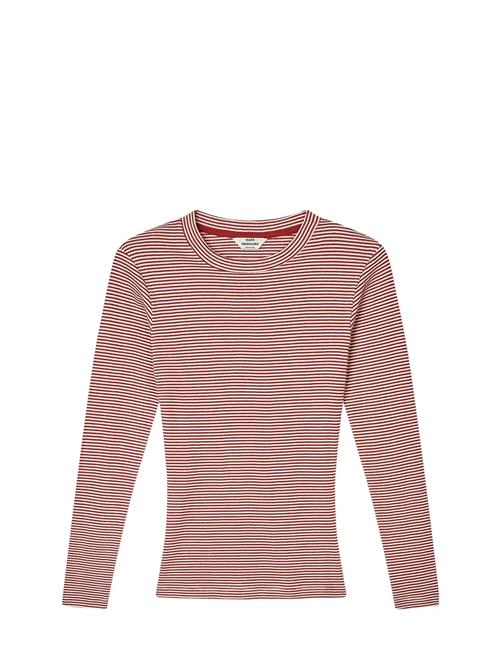 2X2 Cotton Stripe Tuba Tee Ls Mads Nørgaard Red