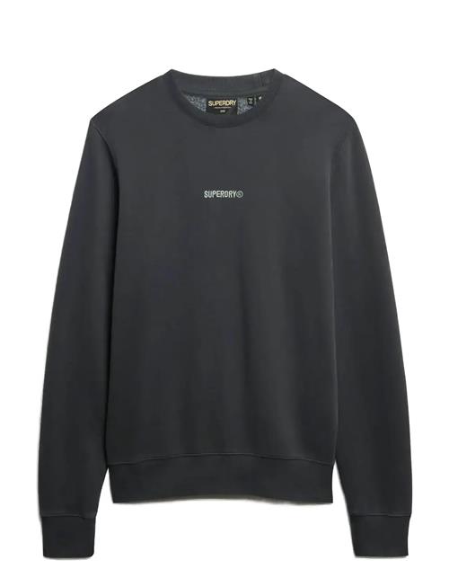 Micro Logo Crew Superdry Grey