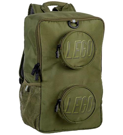 LEGOÂ® Skoletaske - Signature Brick - 18 L - Olive