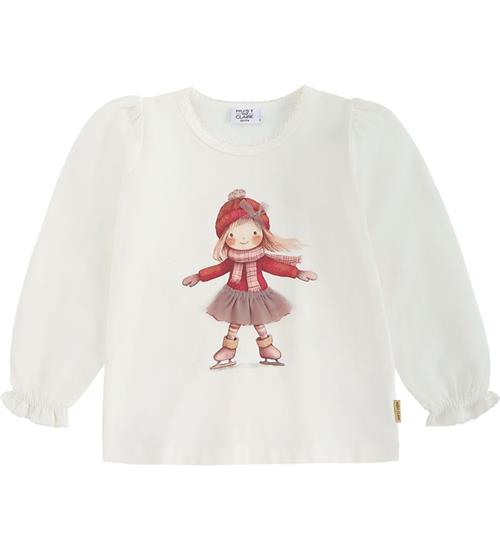 Hust and Claire Bluse - HCAlma - Sugar m. Skøjter