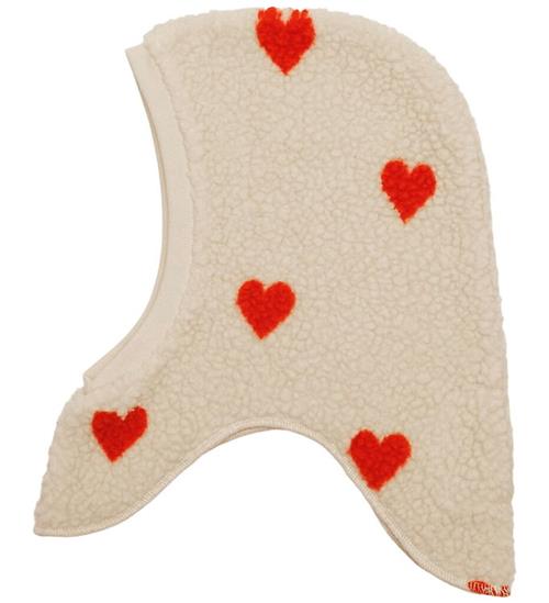 Flöss Elefanthue - 1-lags - Fleece - Simone - Soft White Heart