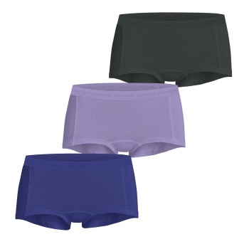 Björn Borg Trusser 3P Everyday Cotton Boxer Shorts Blå/Grøn bomuld Medium Dame