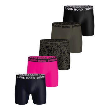 Björn Borg 5P Sports Microfiber Boxer Trunks Flerfarvet polyester Large Herre