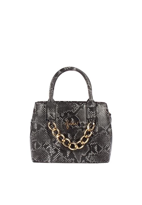 faina Håndtaske  guld / grå / sort