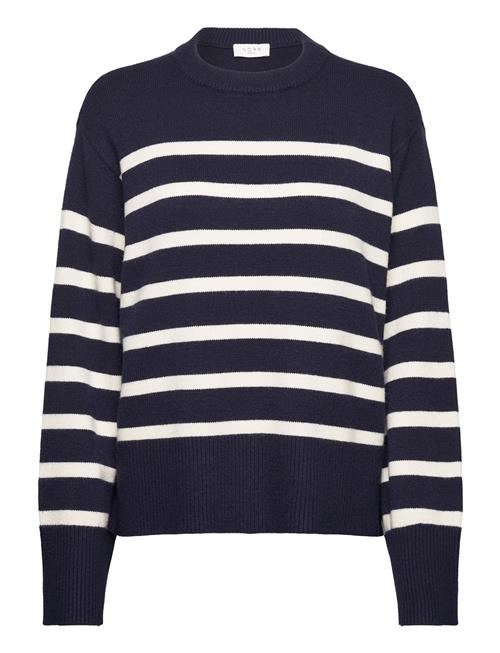 Lindsay New Knit Stripe Top NORR Navy
