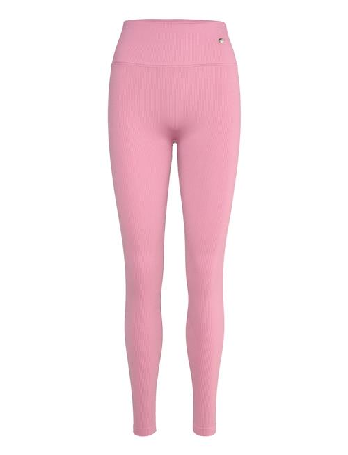 Ribbed Seamless Tights Drop Of Mindfulness Pink