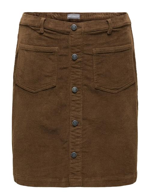 Caramazing Pull Up Cord Skirt Noos ONLY Carmakoma Brown