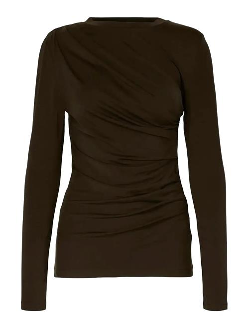 Slfilina Ls Top Selected Brown