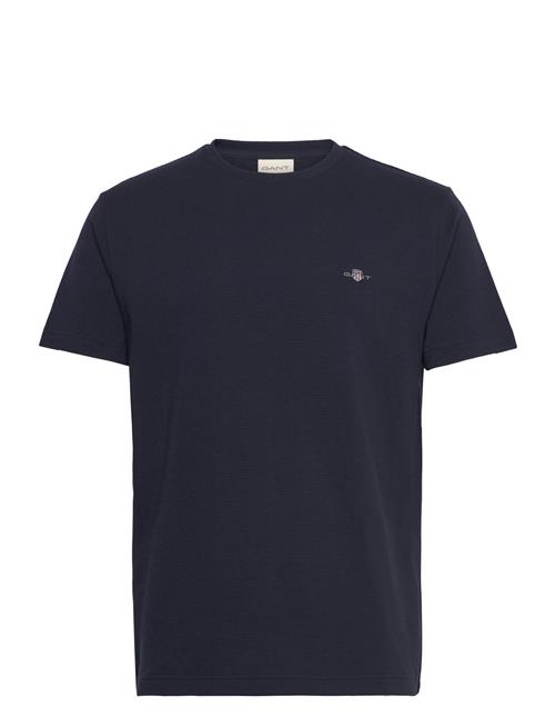 Texture Ss T-Shirt GANT Navy