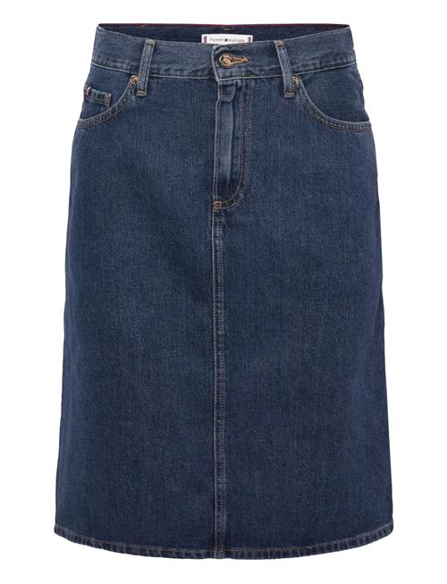 Dnm Dee Straight Knee Rw Skirt Tommy Hilfiger Blue