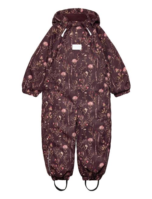 Snow Suit Aop Minymo Burgundy