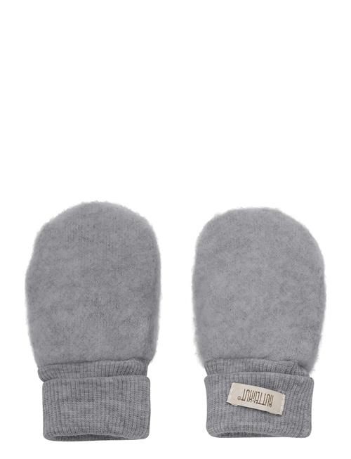 Mittens Wool Fleece 2-Layer Huttelihut Grey