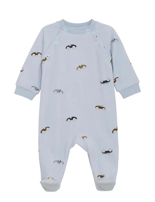 Romper Ls Velour Fixoni Blue