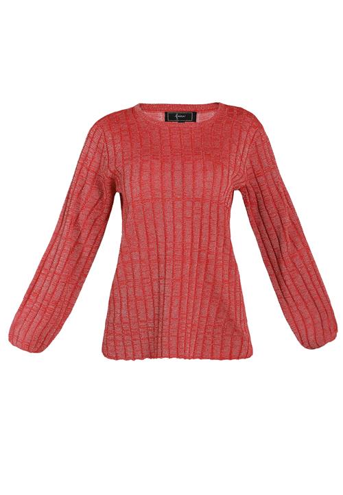 faina Pullover  rødmeleret / sølv