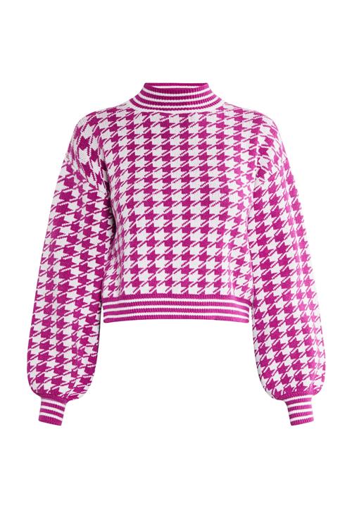 faina Pullover  fuchsia / hvid