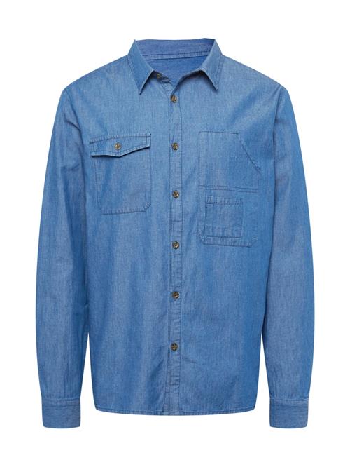 ABOUT YOU x Alvaro Soler Skjorte 'Baran'  blue denim