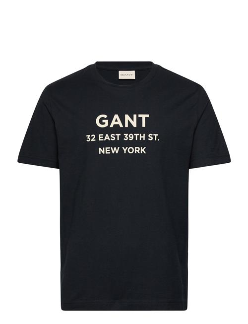 Small Graphic Printed T-Shirt GANT Black