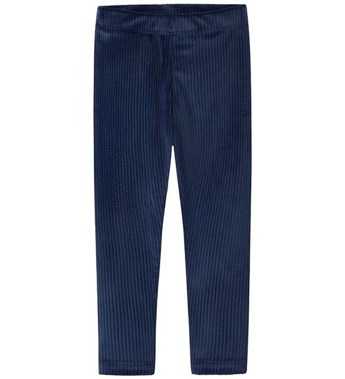 Name It Leggings - Velour - NmfVeloa - Navy Blazer