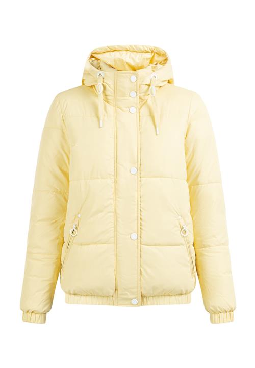 DreiMaster Maritim Vinterjakke  pastelgul / hvid