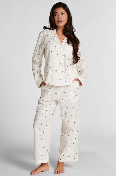 Hunkemöller Petite Mistletoe pyjamasbukser hvid