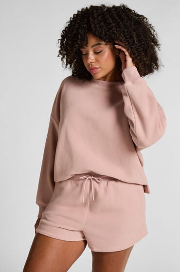 Hunkemöller Short sporty fleece Lyserød