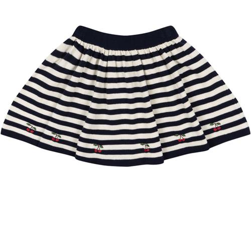 Konges Sløjd Venton Knit Skirt Navy Stripe 2 Y  Blå  2 år  kvinde
