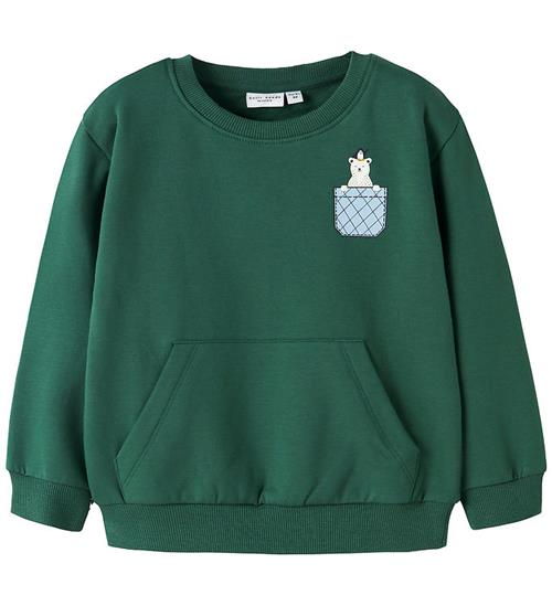 Name it Sweatshirt - NmmVugo - Bistro Green/Pocket Bear