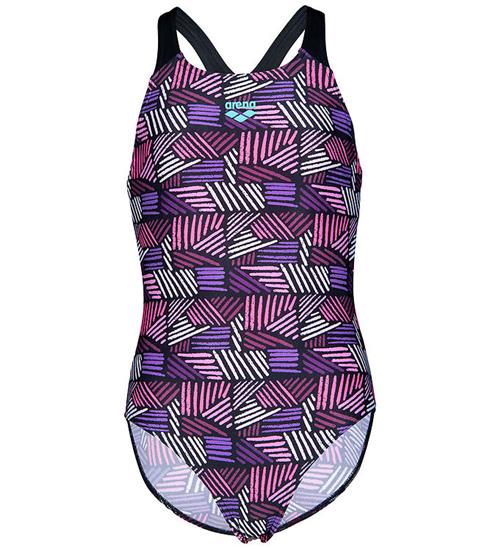 Arena Badedragt - Candies - Sort/Lilla