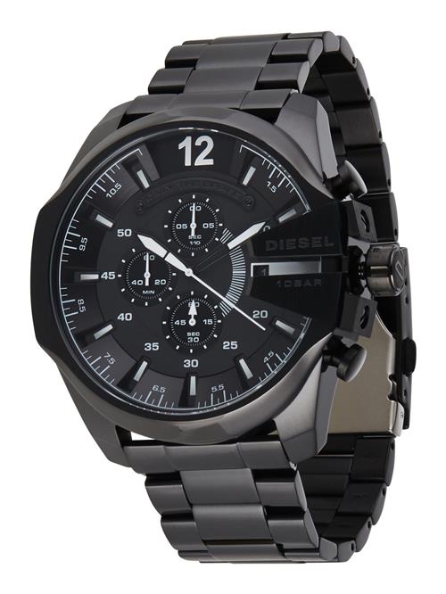 DIESEL Analogt ur 'Mega Chief'  sort / hvid
