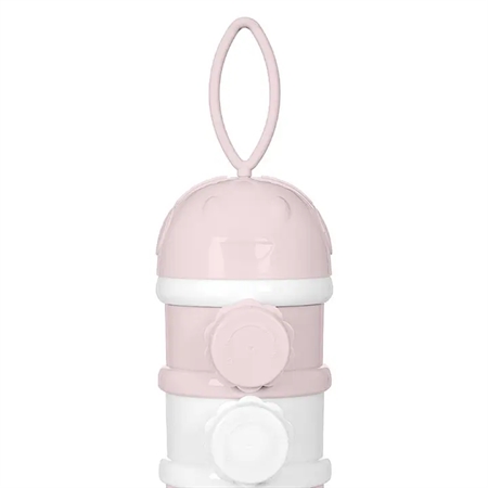 KIKKABOO 3-Rums Mælkepulver Dispenser Rosa