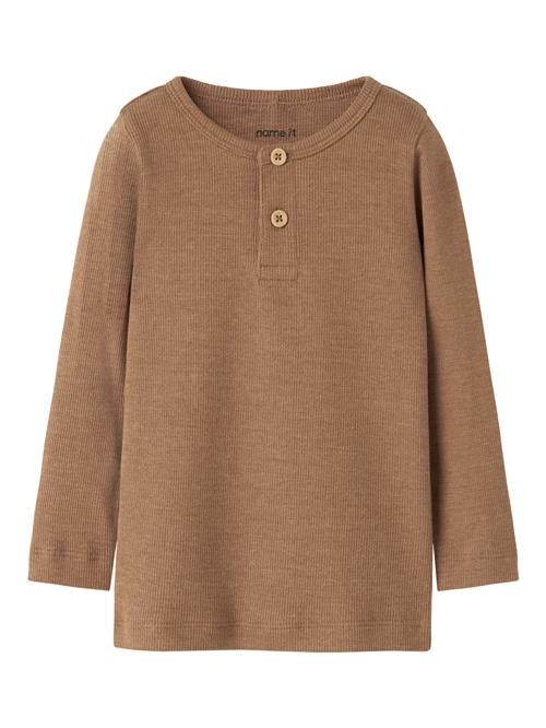 NAME IT Langærmet Blusen Kab Toasted Coconut Melange