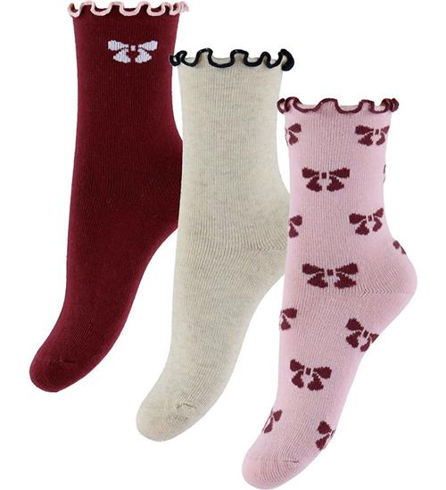 Name It Strømper - 3-Pak - NmfSilke - Keepsake Lilac/Peyote Mela