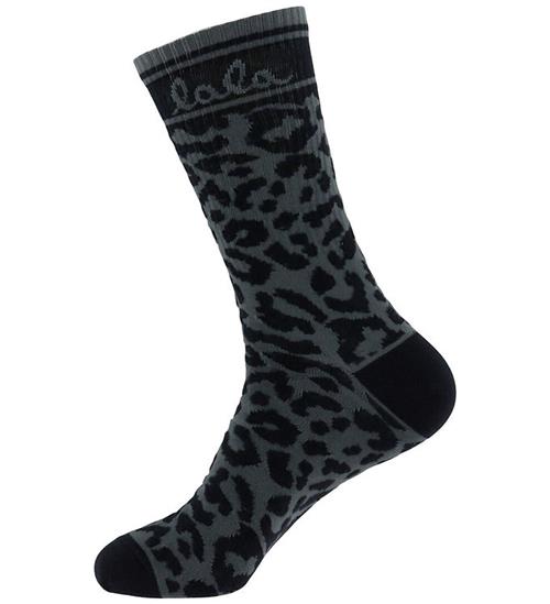 Lala Berlin Strømper - Sanira - Asphalt Leo