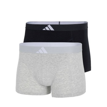 adidas 2P Active Flex Cotton Body Trunk Sort/Grå bomuld XX-Large Herre