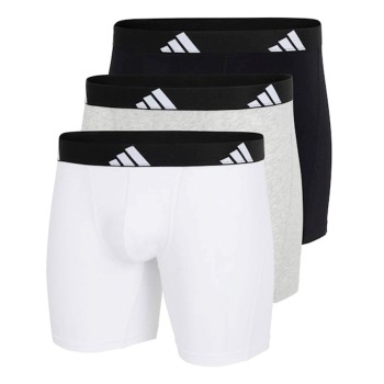 adidas 3P Active Flex Cotton Boxer Brief Hvid/Grå bomuld XX-Large Herre