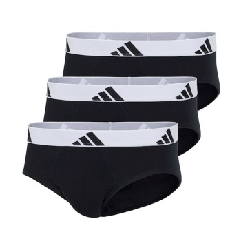 adidas 3P Active Flex Cotton Brief Hvid/Sort bomuld X-Large Herre