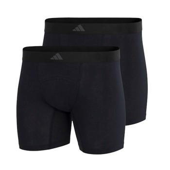 adidas 2P Active Flex Cotton Ergonomic Boxer Brief Sort bomuld Medium Herre