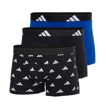 adidas 3P Active Flex Cotton Trunk Sort Mønster bomuld Large Herre