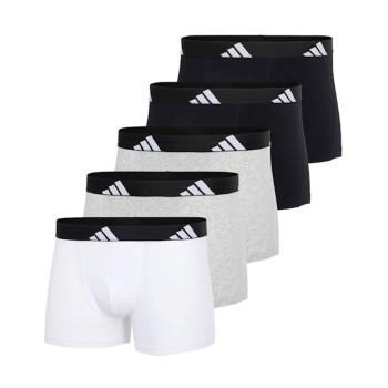 adidas 5P Active Flex Trunks Hvid/Grå bomuld Large Herre