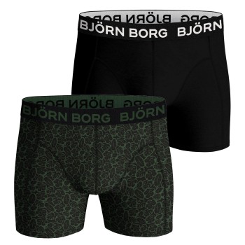 Björn Borg Bjorn Borg Bamboo Cotton Blend Boxer 2P Sort/Grøn Large Herre