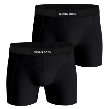 Björn Borg Bjorn Borg Premium Cotton Stretch Boxer 1298 2P Sort økologisk bomuld Medium Herre