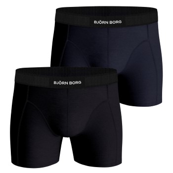 Björn Borg Bjorn Borg Premium Cotton Stretch Boxer 1298 2P Sort/Blå økologisk bomuld XX-Large Herre