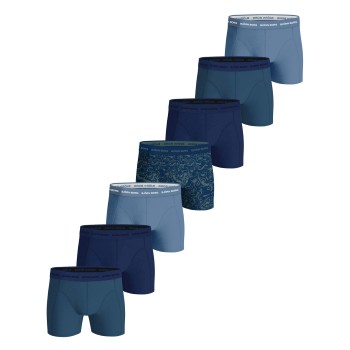 Björn Borg 7P Cotton Stretch Boxer Blå bomuld X-Large Herre