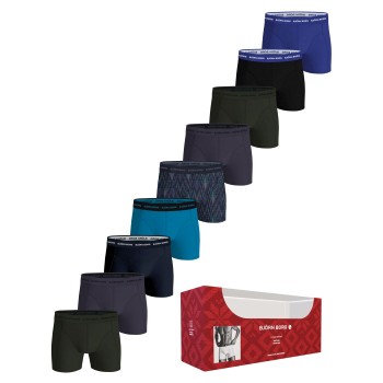 Se Björn Borg 9P Cotton Stretch Boxer Trunks Flerfarvet bomuld XX-Large Herre ved Timarco