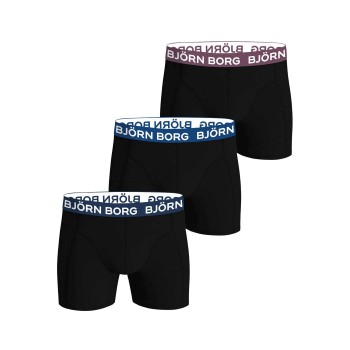 Björn Borg 3P Cotton Stretch Boxers Flerfarvet bomuld Large Herre
