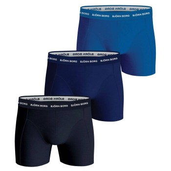 Björn Borg 3P Essential Shorts Marine/Blå bomuld Small Herre
