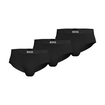 BOSS 3P ONE HipBr Cotton Briefs Sort bomuld Large Herre