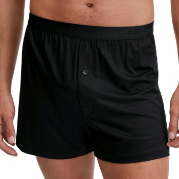 Calida Natural Cooling Boxer Shorts Sort tencel Medium Herre