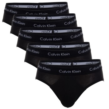 Calvin Klein 5P Cotton Stretch Brief Sort bomuld Medium Herre